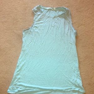 Shimmery blue tank top